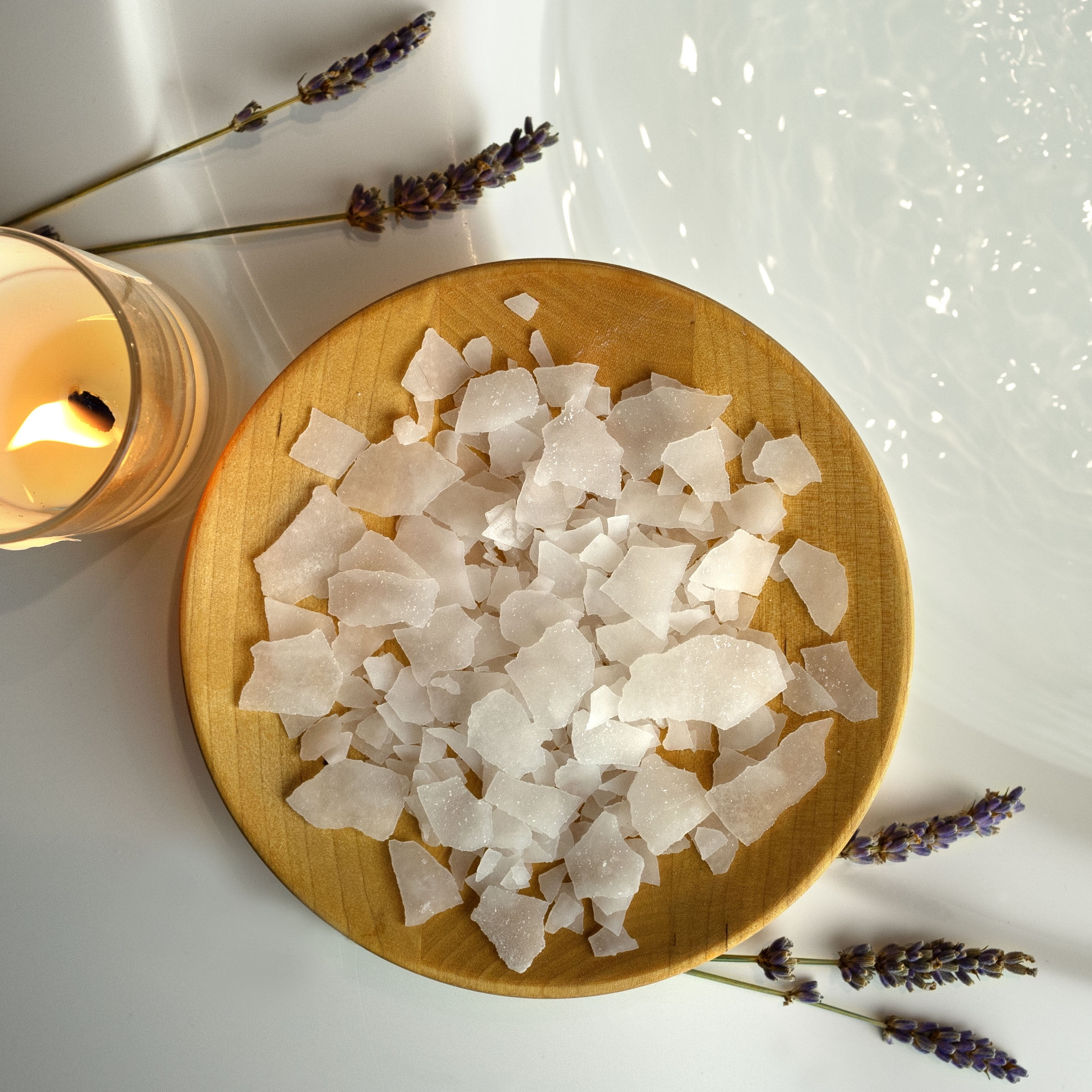 Village Naturals Therapy Calm Magnesium Bath Flakes, Lavender Vanilla Scent, 4.5 oz