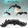 thumbnail image 5 of Innens 5pcs Halloween Simulation Bat Hanging Pendant Spooky Decor 3D Bats Halloween Decoration Party Supplies, 3.9*11, 5 of 12