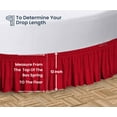 thumbnail image 5 of SGI Bedding Round Bed Skirt |Wrap Around Microfiber Bed Skirt | Fade Resistant, Wrinkle Free, Anti-static, Decorative, Extra Storage Space, Clutter-Free | 99" Diameter / 12" Drop, Blood Red, 5 of 8