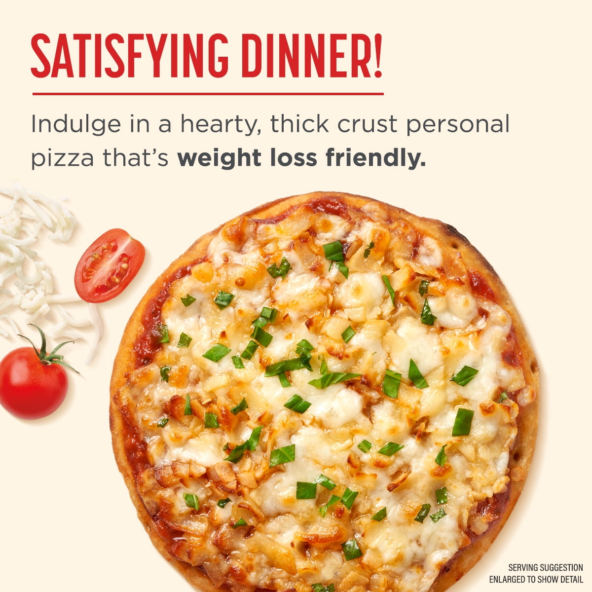 Nutrisystem Thick Crust Pizza, 8 CT. Personal Pizzas to Support Healthy Weight Loss