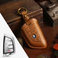 thumbnail image 1 of Car Key Fob Cover Case Protector For BMW Car Key Case Fob Cover Leather Handmade Blade Key, 1 of 19