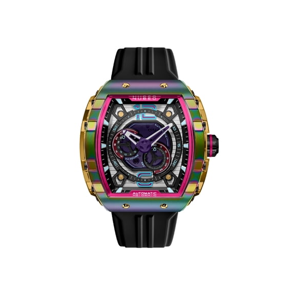 Nubeo Magellan Stainless Steel 49mm Japanese Automatic Wristwatch NB-6087-03