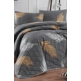 thumbnail image 2 of Golden Leaves Full/Queen Size Bedspread/Coverlet Set – 3 Piece Quilt Set with Pillowcases, All-Season Lightweight, Digitally Printed Design, 65% Cotton, Made in Turkey – Soft, Durable,, 2 of 3