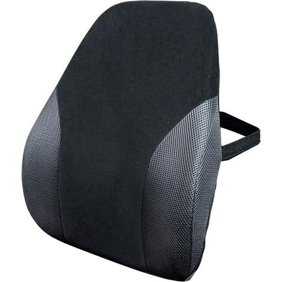 Kantek KTKLS360 Memory Foam Backrest, Black & Grey
