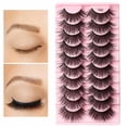 thumbnail image 5 of Eyelashes | 3D Fluffy False Eyelashes | 10-Pairs Faux Lashes Wispy Lashes Pack Dramatic Long Thick Volume Fake Eye Lash Multipack, 5 of 9