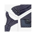thumbnail image 3 of CORBATA DE PUNTOS PARA HOMBRE INSPIRE CHIC, CORBATA AUTOATADA DE 3.1" DE ANCHO, CORBATA DE SATÉN PARA BODA, CLÁSICA AZUL MARINO CON PUNTOS ROJOS, TALLA ÚNICA, 3 of 4