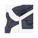 thumbnail image 3 of Corbatas de puntos para hombres INSPIRE CHIC para el Día del Padre, corbata autoajustable de 3.1" de ancho, corbata de satén para bodas, clásica azul marino con puntos rojos, talla única, 3 of 4