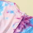thumbnail image 6 of Kwasome Kid Rompers For Girls Child Kids Girls Short Sleeve Rainbow Tie-Dyed Printed Romper Jumpsuit Purple Cute Kid Rompers For Girls 8-9 Years, 6 of 7