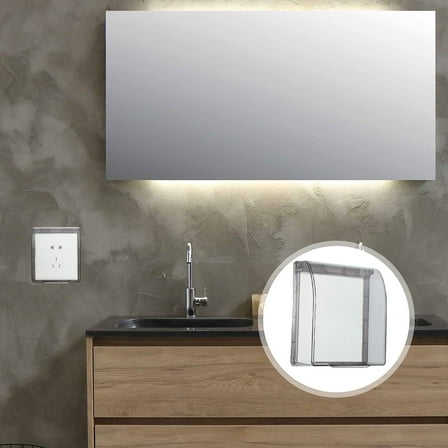 Moluckfu 2Pcs Waterproof Plug Cover for Electrical Outlets in Kitchen and Bathroom