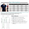 thumbnail image 3 of CIENVNSTG Short Sleeve Shirts for Men Casual Slim Fit Fashion Color Block Cotton Shirt Tops Orange S, 3 of 3