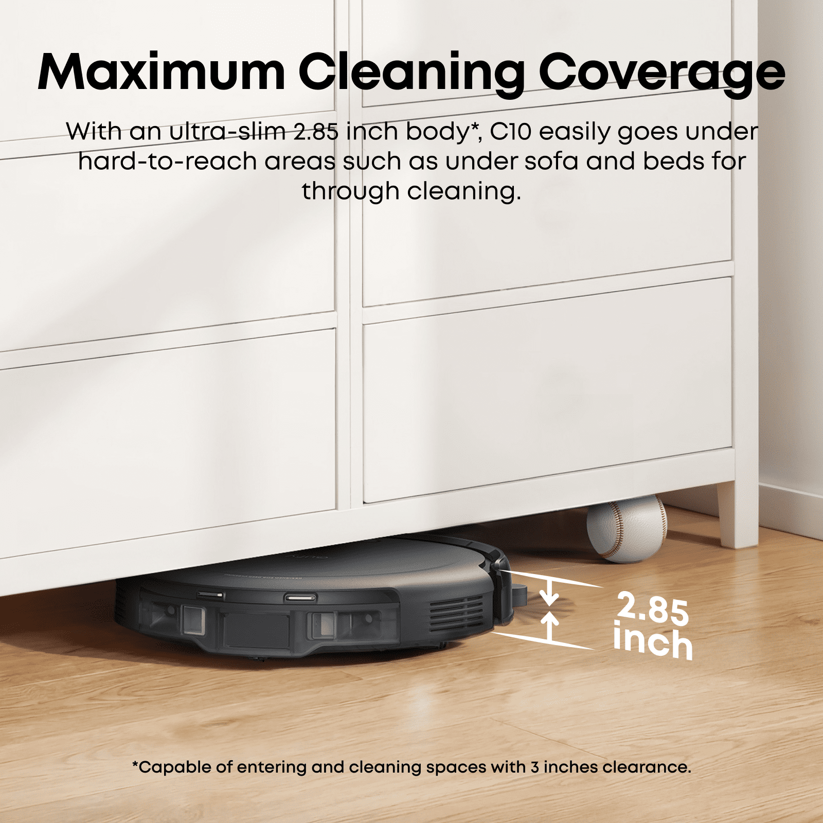 eufy Robot Vacuum C10 with Self Emptying, 8 Weeks Hands Free