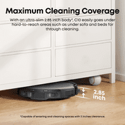 eufy C10 Robot Vacuum Self Emptying, 8 Weeks Hands Free, Advanced Smart Mapping with LiDAR Navigation, Edge Expansion Brush for Pet Hair, Carpet Detection