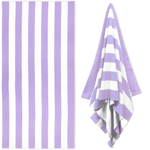 Toalla HENBAY grande de microfibra de 90 x 180 cm, color morado