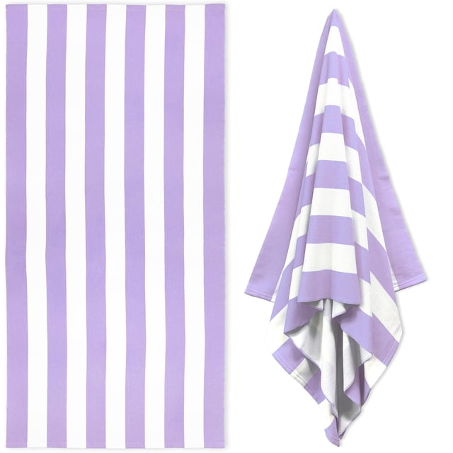Toalla HENBAY grande de microfibra de 90 x 180 cm, color morado