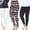 Black, Navy, Black/Multi, variant on White Mark Women's Pack of 3 Plus Size Casual Leggings
