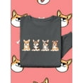 thumbnail image 3 of Corgi Puppies Banner Sweatshirt Women -Image by Shutterstock, Female Small, 3 of 4