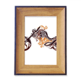 thumbnail image 1 of Colorful Motorcycle Art Grain Outline Photo Frame Exhibition Display Art Desktop Painting, 1 of 3
