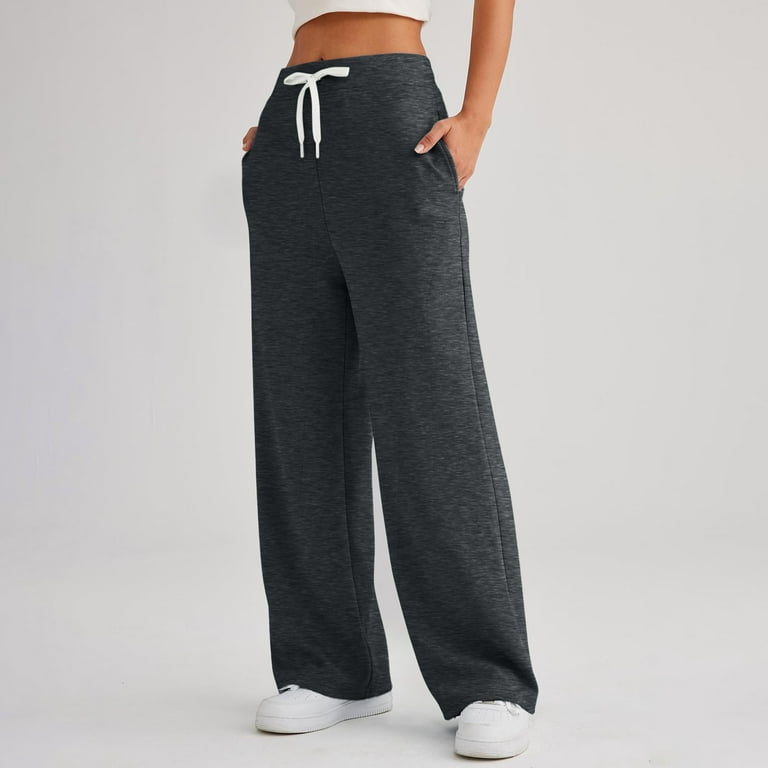 TQWQT Women's Petite Wide Leg Sweatpants Lightweight Aesthetic