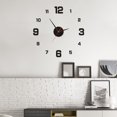 thumbnail image 3 of Frameless Wall Clock, Large Modern 3D Mirror Wall Clock Mute Diy Wall Stickers For Living Room Bedroom Home Decoration, 3 of 6
