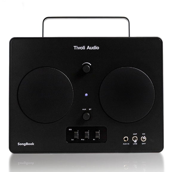 Tivoli Audio Songbook Bluetooth Speaker with Built-In Pre-Amp and Carrying Handle (Black)