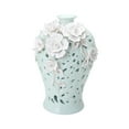 thumbnail image 3 of Jarrón de cerámica, tarro de jengibre de porcelana, arreglo floral artesanal, exhibición china Estilo B, 3 of 9