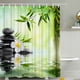 thumbnail image 4 of Cortinas de ducha impermeables 3D Cortina de baño de lino Decoración de baño Tipo 9 180x180cm Speravity HA6767-09B, 4 of 6