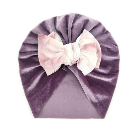 

TOWED22 Baby Boys Cap Bowknot Tie Dyed Toddler Hat Elastics Girls Stretch Turban Baby Hats & Caps Big Boys Caps E