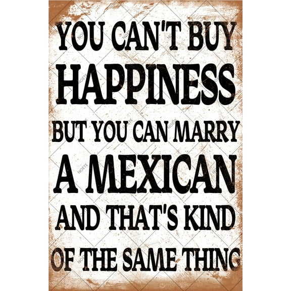 Noete 8x12 Inch Vintage Style Tin Sign Rustic Wall Decor Art for Home, Office, Bar & Man Cave Durable Metal Sign with Retro Design