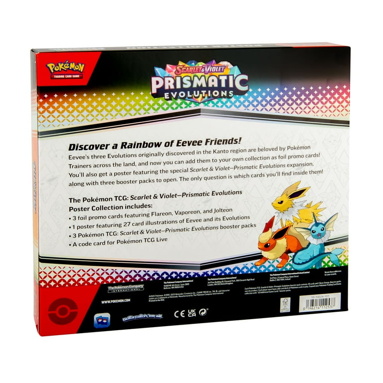 Pokemon Scarlet & Violet 8.5 Prismatic Evolutions Poster