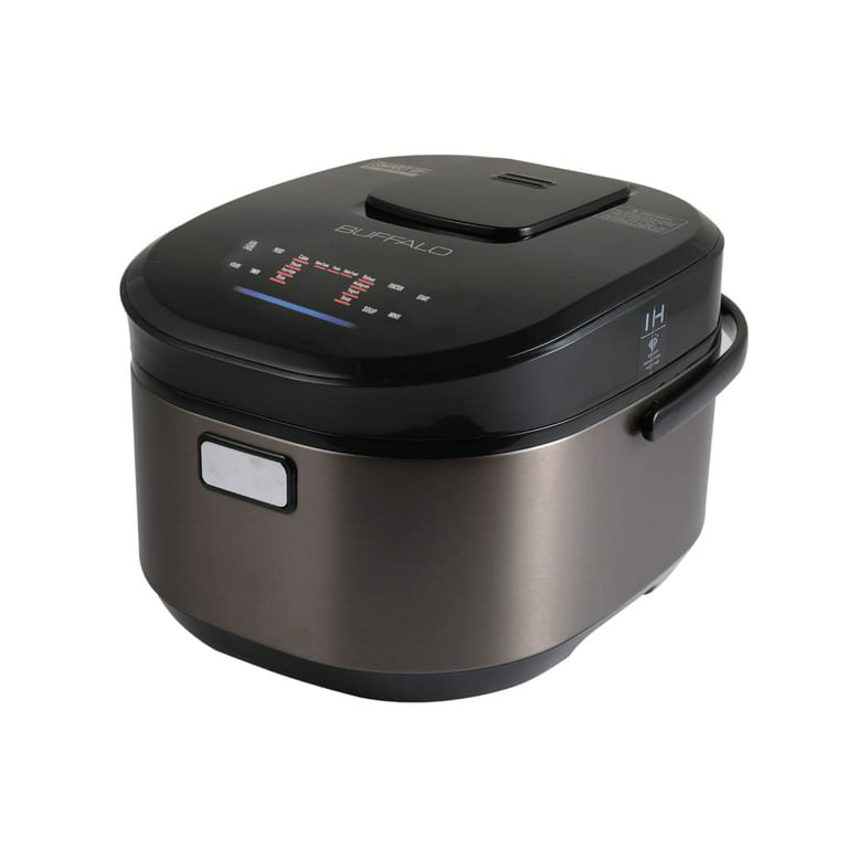 Buffalo Titanium Grey IH SMART COOKER, Rice Cooker and Warmer, 1.5L, 8 cups  of rice, Non-Coating inner pot, Efficient, Multiple function, Induction