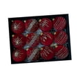 thumbnail image 4 of S SERENABLE 12 Pieces Christmas Hanging Decorations Charm Pendants Christmas Ball Ornaments Xmas Decor for New Year Window Holiday Indoor Red, 4 of 8