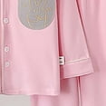 thumbnail image 5 of CAICJ98 Girls Boys Button Down Pajamas Sets Todder Cotton Long Sleeve Warm Fall Winter Sleepwear Pjs Teens Solid Shirts and Pants Fall Outfits for Boys Girls,(Pink,14-15 Years), 5 of 6