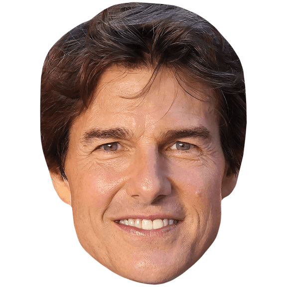 Tom Cruise (Brown Hair) Flat Cardboard Face