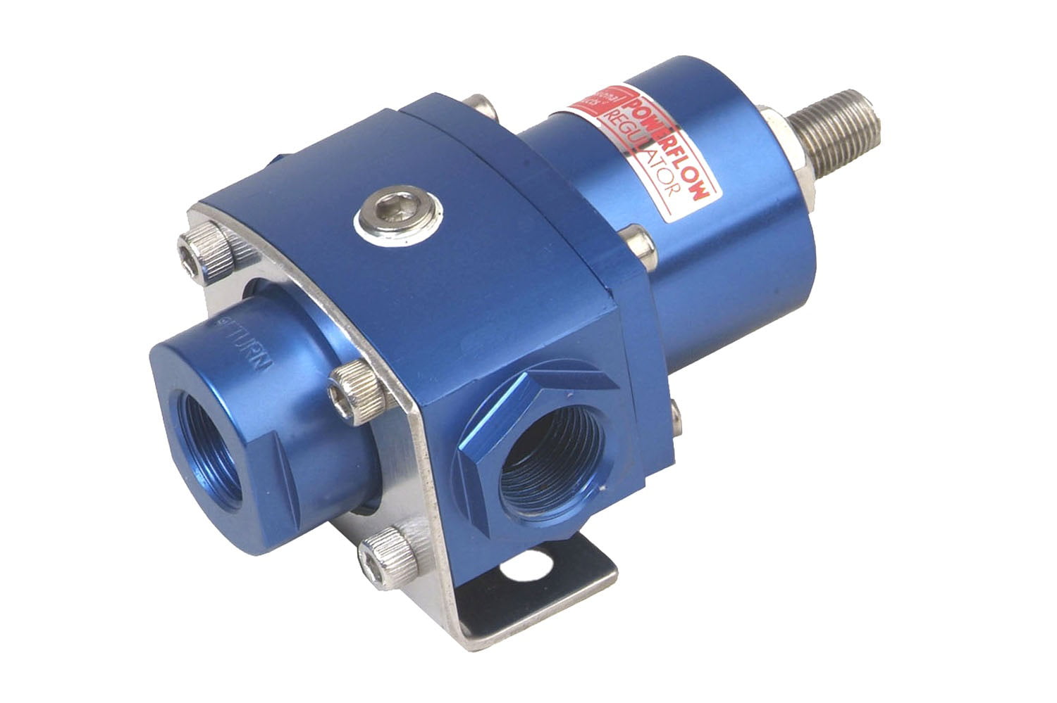 Professional Products 10652 Blue 3-Port Carburetor Fuel Regulator with Return Line 