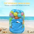 thumbnail image 4 of Bolsa De Playa Niños Playa Arena Juguetes Red Plegable Misceláneas Bolsa de malla Bebé Almacenamiento Red Mochila, 4 of 4