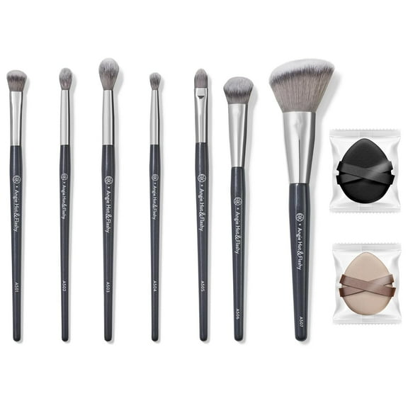 Pozyie BK Beauty Brush - Viral Under-Eye Concealer, Eye Shadow, | Bronzer, Blush & Highlighter with Powder Puff Makeup Brushes Seven Essentials for a Flawless Look