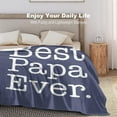 thumbnail image 3 of AISENIN Custom Blanket with Photos Birthday Gifts for Dad Personalized Pictures Blanket Father's Day from Daughter Son Best Dad Ever, 3 of 5