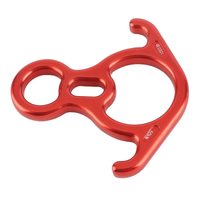 Anillo de Descenso de Escalada, Descensor de 8 Cuerdas Figura de Rescate de 50 kn Dispositivo de Aseguramiento de Descensor 8 Equipo de Rescate de Escalada Adecuado Para Rescate