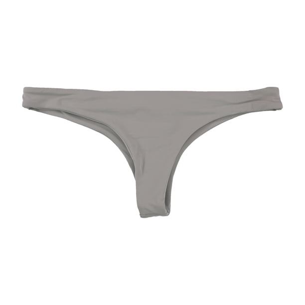 Tavik Ali Mini Bikini para mujer, parte inferior de natación, gris, XS