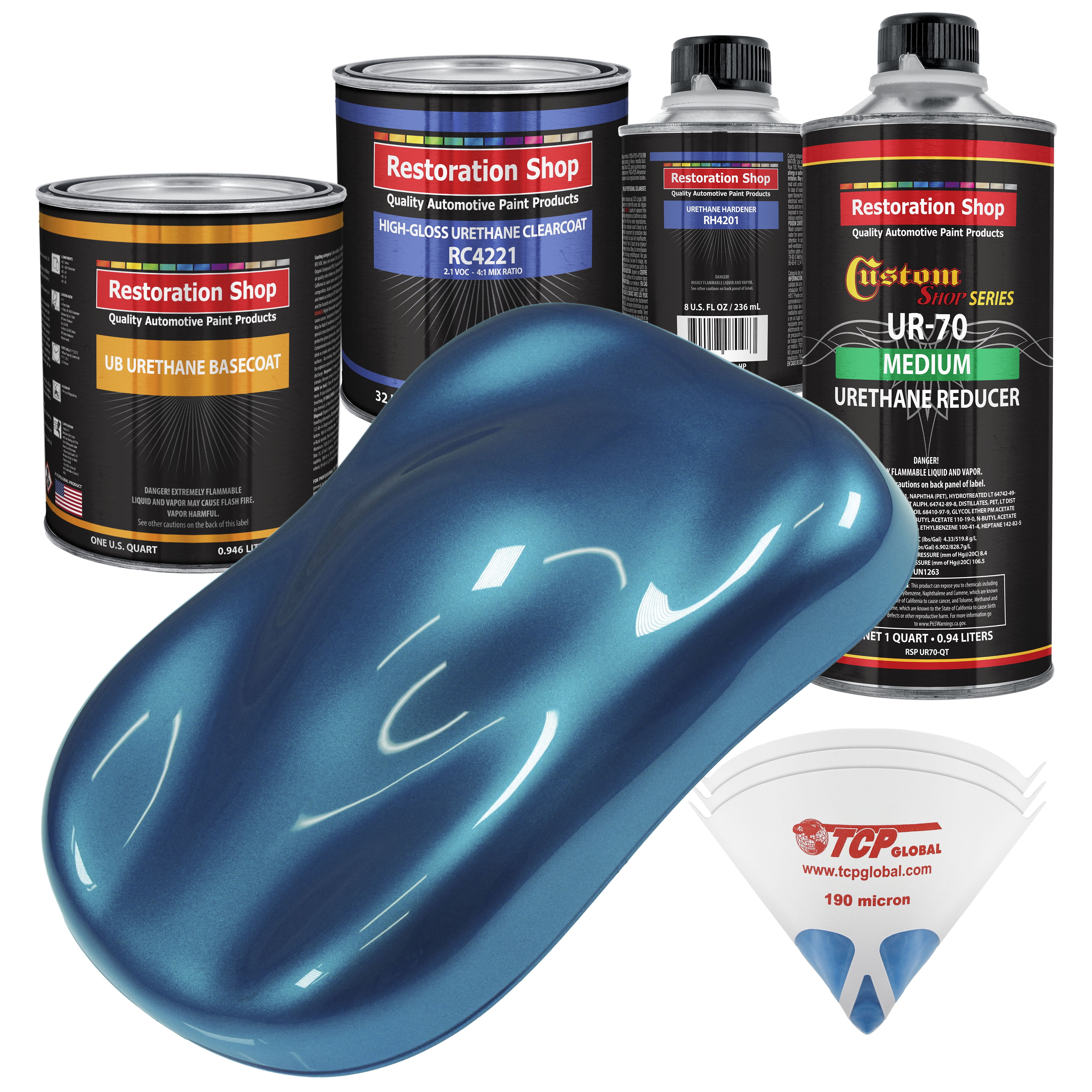 Cobra Blue Metallic Quart URETHANE BASECOAT CLEARCOAT Car