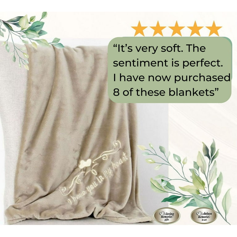 Memorial delicate blankets for funerals