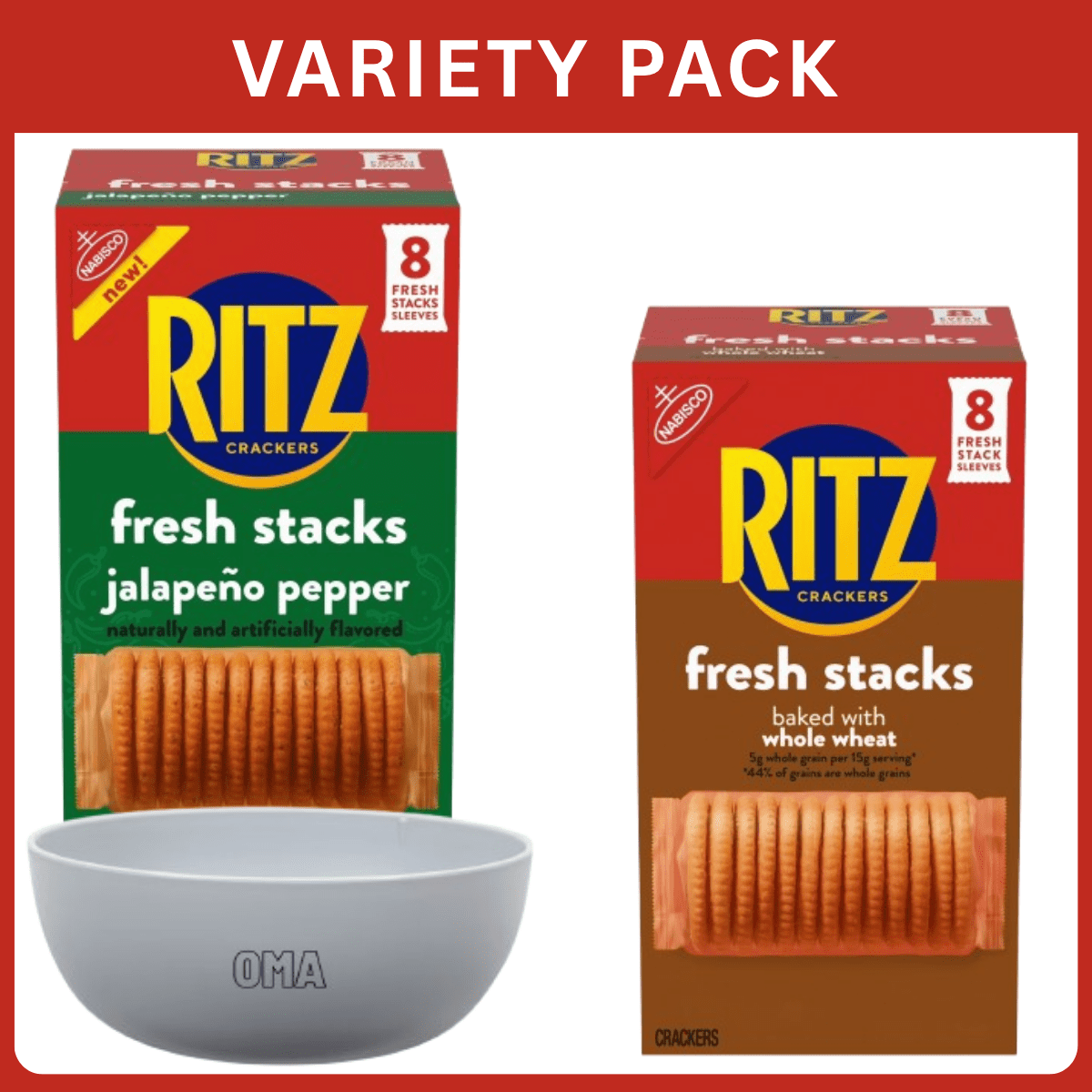 RITZ Fresh Stacks Original Crackers, Family Size, 17.8 oz-12 Count