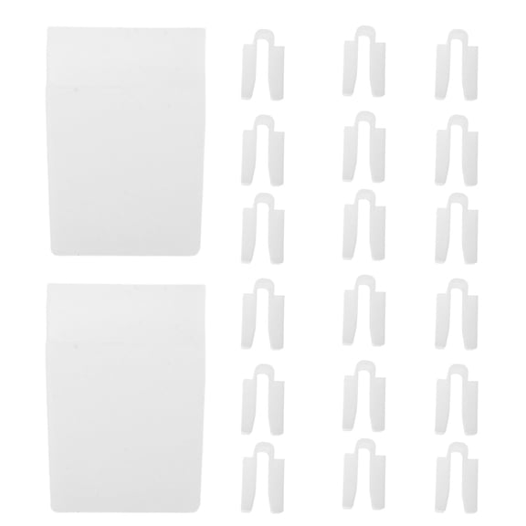 OULII 20Pcs White Silicone Clothes Hanger Grips with Space Saving Design for Closet Organization