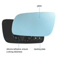 thumbnail image 2 of For VW Jetta Golf MK4 Passat 1999 2000 2001 2002 2003 2004 Car Side Heated Rearview Mirror Glass Left Right Blue Lens Left, 2 of 6