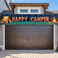 thumbnail image 2 of Forest Design Happy Camper Tent Banner Campfire Nature Scene for Outdoor Adventure Camping Event, 2 of 5