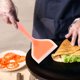 thumbnail image 5 of Espátula de silicona para panqueques, espátula para tortillas, espátula para huevos, panqueques de pescado, pizza y filetes, pala ancha y suave para pizza, antiadherente, resistente al calor, para, 5 of 7