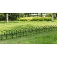 thumbnail image 4 of Vinyl Wrought Iron- Look Garden Ornamental Edging, Lawn Picket Fence Landscape Panel Border, Flower Bed Barrier, 4 of 10