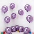 thumbnail image 4 of Globos Ztikug de látex metalizado lila claro de 20 piezas, 18", 4 of 6