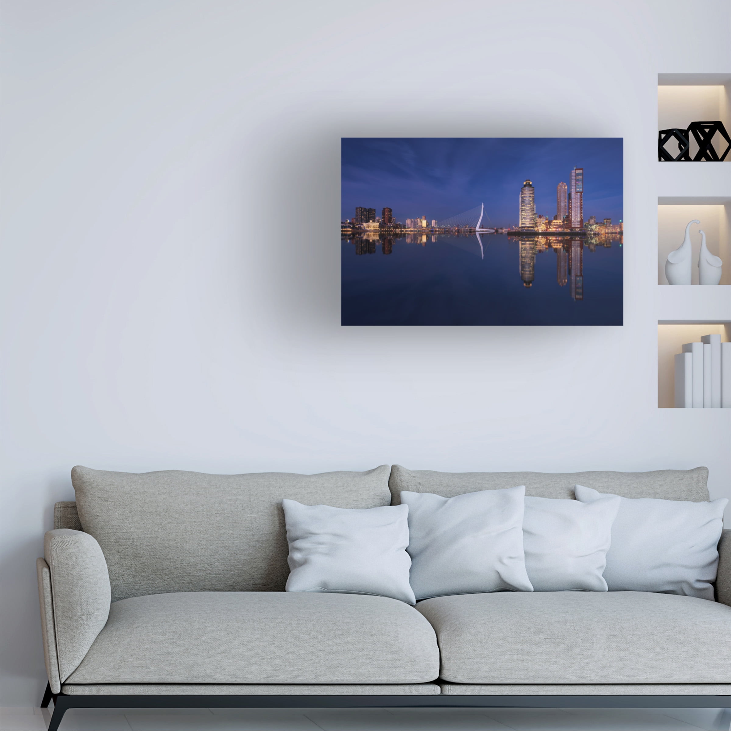 Juan Pablo De 'Fantasy Rotterdam' Canvas Art