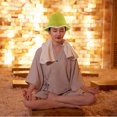 thumbnail image 4 of Gorro de pescador de fieltro de lana para sauna, grueso, absorbente y de secado rápido, ideal para sauna de vapor caliente y baño de sudor para hombres y mujeres, 4 of 8